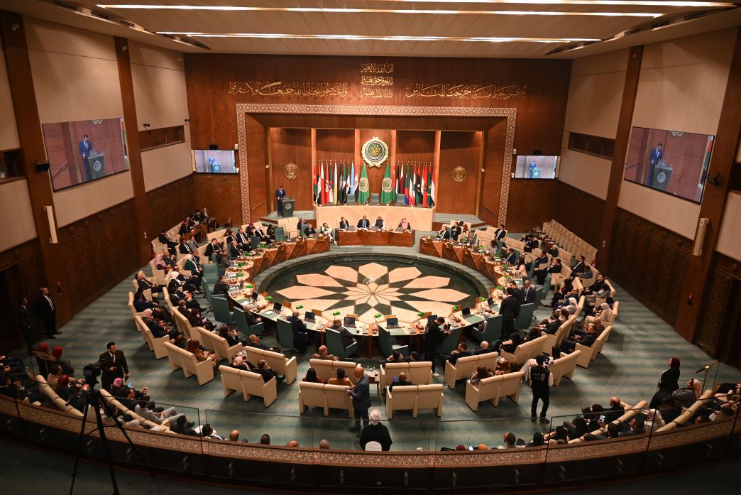 قاعة المجلس الدائرية في جامعة الدول العربية